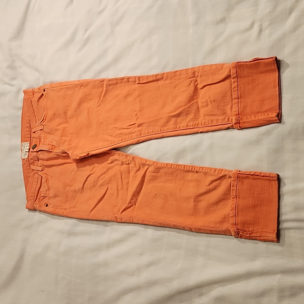 Current/Elliott The Beatnik Low Rise 60s Skinny Jeans Women's 28 faded wagon red